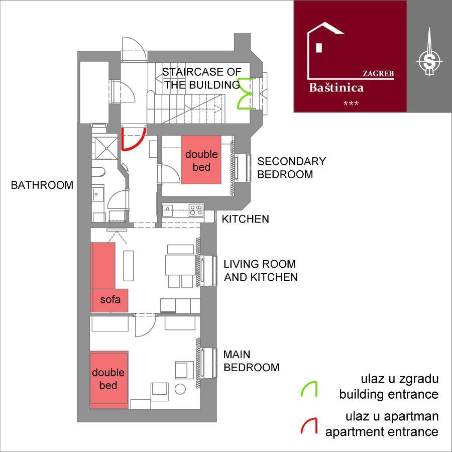 Bastinica Superior Apartment, Old Town In City Center Zagreb Eksteriør bilde